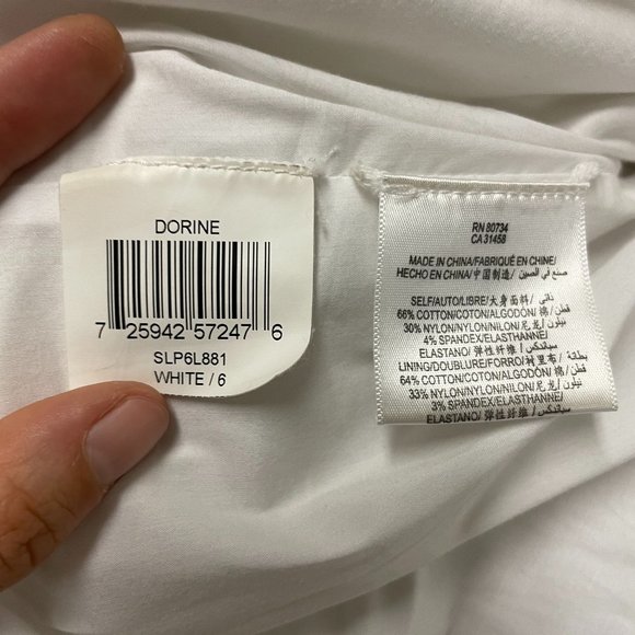 White BCBGMaxazria Dorine Dress - Picture 4 of 6